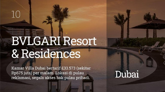 INTIP: 10 Kamar Hotel Termahal di Dunia