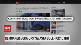VIDEO: Kemnaker Buka Opsi Swasta Boleh Cicil THR