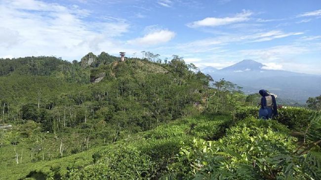 Digadang bakal menjadi destinasi wisata baru, akses jalan menuju ke Borobudur Highland mulai dibenahi.