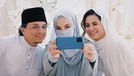 Berikut potret cantik Neelofa memakai cadar di pernikahan Engku Emran dengan Noor Nabila&period;