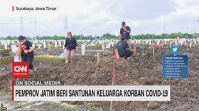 VIDEO: Pemprov Jawa Timur Beri Santunan Covid-19