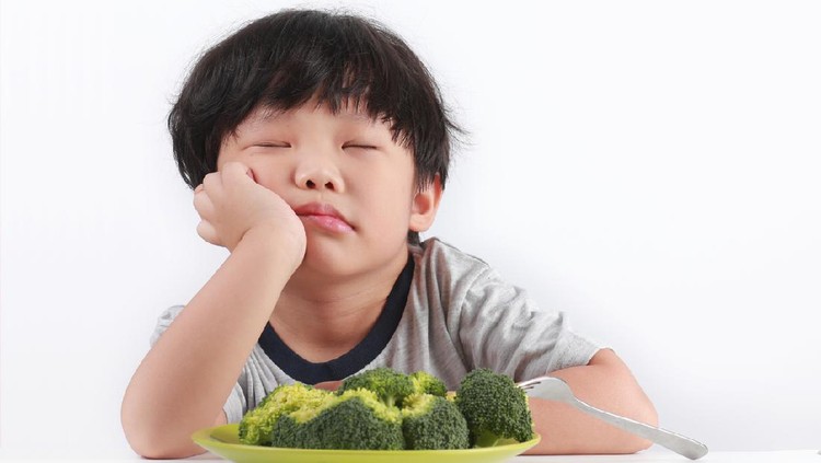Ilustrasi anak makan