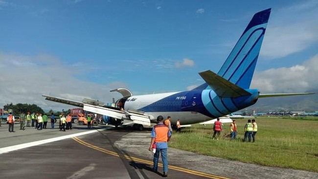 Kemenhub memastikan tak ada korban jiwa dalam insiden pesawat Trigana Air tergelincir di Bandara Halim Perdanakusuma, Sabtu (20/3).