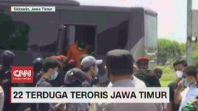 VIDEO: 22 Terduga Teroris Dibawa ke Jakarta