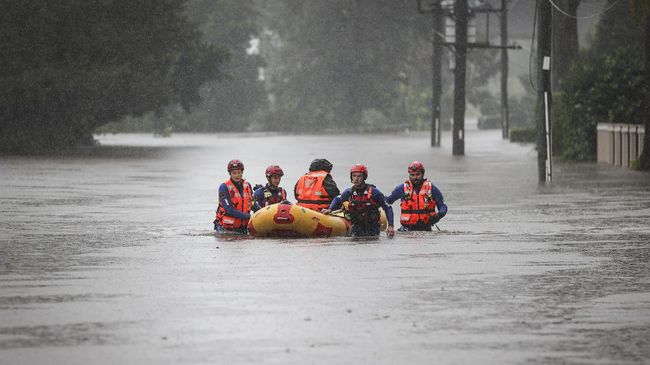 Banjir ‘Sekali 100 Tahun’ Australia, 18 Ribu Orang Dievakuasi