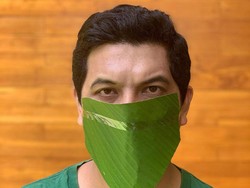 Pakai Masker dari Daun Pisang, Arda Naff Bikin Netizen Ngakak
