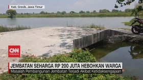 VIDEO: Jembatan Seharga Rp 200 Juta Hebohkan Warga