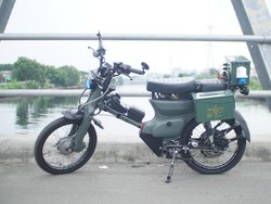 Kreatif, Motor Listrik Ini Dibangun dari Rongsokan C70 dan Baterai Bekas Laptop