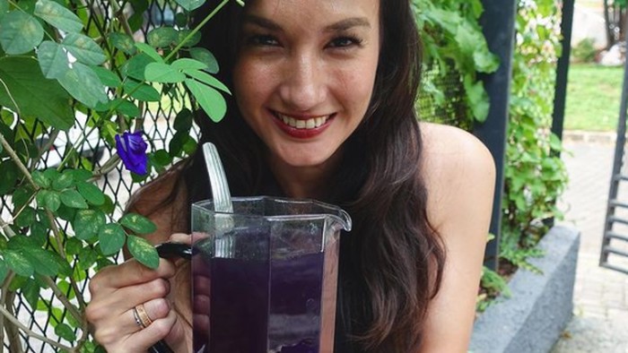 Mengenal Manfaat Bunga Telang yang Jadi Favorit Nadine Chandrawinata