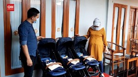 VIDEO: 8 Tahun Menikah, Pasutri Dikaruniai Anak Kembar 3