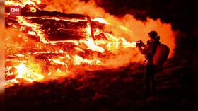 VIDEO: Penampakan Lava Gunung Berapi Islandia
