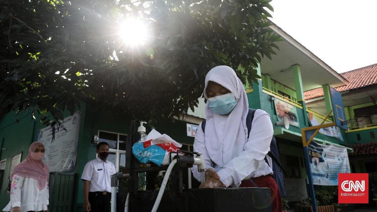 FOTO: Mengintip Dimulainya Sekolah Tatap Muka di Kota Bekasi