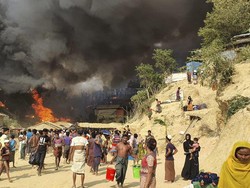 Kebakaran di Kamp Rohingya Bangladesh Tewaskan 15 Orang, 400 Hilang