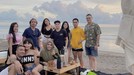 Berikut ini adalah potret Rohimah liburang di Bali bersama pria tampan dan kekar
