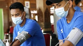 Peserta Piala Menpora 2021 Divaksin Covid-19 Tahap Pertama