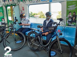 Jajal Sepeda Nonlipat Masuk MRT Bareng Anies, Wagub Sebut Tak Ganggu Penumpang