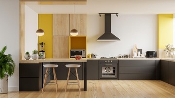 IDE LANTAI KAYU DAPUR RUMAH MINIMALIS