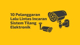 INFOGRAFIS: 10 Pelanggaran yang Diintai Tilang Elektronik