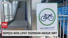VIDEO: Sepeda Non-Lipat Diizinkan Masuk MRT