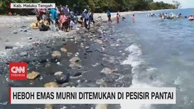 VIDEO; Heboh Emas Murni Ditemukan di Pesisir Pantai