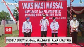 VIDEO: Presiden Jokowi Meninjau Vaksinasi di Halmahera Utara