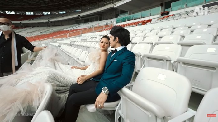 prewed Aurel Hermansyah dan Atta Halilintar di GBK