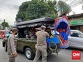 Razia Pengamen DKI Jaring 62 Ondel-ondel & 22 Manusia Silver