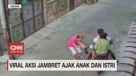 VIDEO: Viral Aksi Jambret Ajak Anak Dan Istri