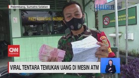 VIDEO: Viral Tentara Temukan Uang di Mesin ATM