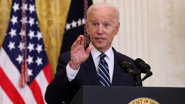 Presiden Amerika Serikat Joe Biden menyatakan pada Senin (28/2), AS tidak takut ancaman Rusia akan terjadi perang nuklir di dunia.