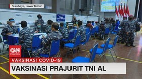 VIDEO: Vaksinasi Prajurit TNI AL