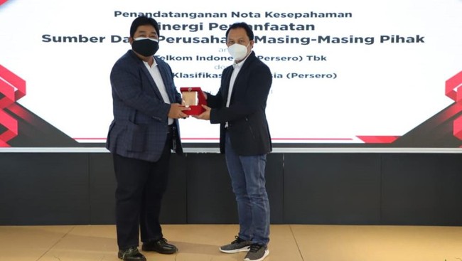 PT Telkom Indonesia bekerja sama dengan PT Biro Klasifikasi Indonesia mendukung program pemerintah dalam membentuk Holding BUMN Jasa Survey.