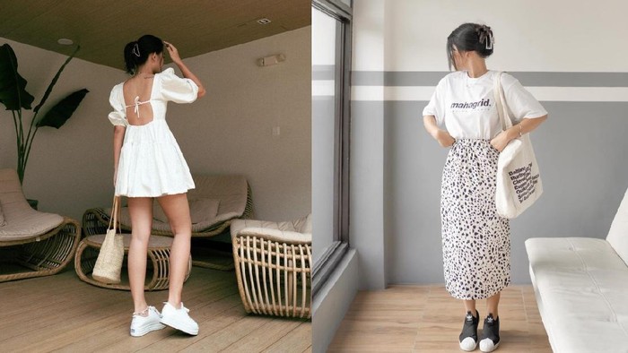 6 Inspirasi Gaya Chic dengan Sneakers Classic