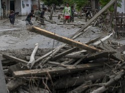 Penampakan Banjir Lumpur yang Menghantam Sigi Sulteng