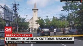 VIDEO: Saksi Mata Bicara Ledakan di Gereja Katedral Makassar