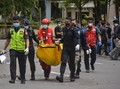 FOTO: Jejak Hitam Ledakan Bom Gereja Katedral Makassar