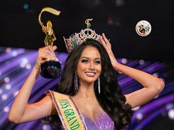 Potret Aurra Kharishma Raih 3rd Runner Up Miss Grand International 2020