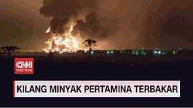 VIDEO: Kilang Minyak Pertamina di Indramayu Terbakar