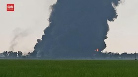 VIDEO: Api di Kilang Balongan Mulai Bisa Diatasi