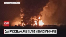 VIDEO: Dampak Kebakaran Kilang Minyak Balongan