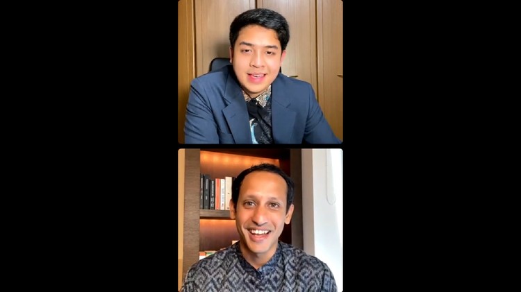 Ngobrol dengan Jerome Polin, Nadiem Makarim Curhat Susahnya Jadi Mendikbud