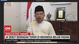 VIDEO: JK Sebut Serangan Teror di Indonesia Belum Padam