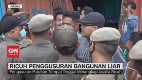 VIDEO: Ricuh Penggusuran Bangunan Liar