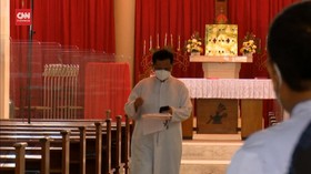 VIDEO: Pengamanan Ibadah Paskah Gereja Katedral Makassar