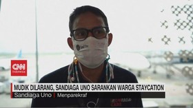 VIDEO: Mudik Dilarang, Sandiaga Uno Sarankan Warga Staycation