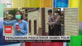 VIDEO: Pengamanan Pascateror Mabes Polri