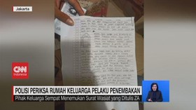 VIDEO: Keluarga Temukan Surat Wasiat ZA Terduga Teroris