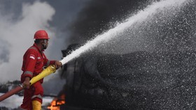 Pasar Kembang Surabaya Terbakar