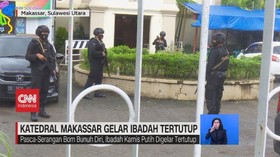 VIDEO: Gereja Katedral Makassar Gelar Ibadah Tertutup