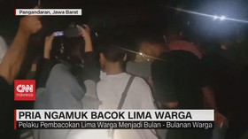 VIDEO: Pria Ngamuk Bacok 5 Warga & Bakar Kios